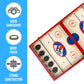 Regal Games - Jumbo 22" Sling Puck - Fun, Fast Family-Friendly Finger Hockey Puck Game - Includes 1 Gameboard, 5 Red Pucks, 5 Black Pucks - Ideal
