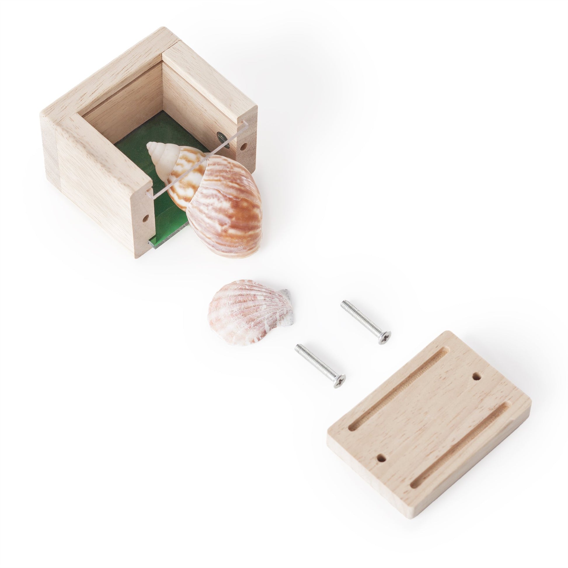 Guidecraft Treasure Blocks - Primary: Smooth Wooden Observation Stacking Blocks with Transparent Windows, Educational Toy for Kids