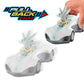 NKOK Team Sonic Pull Back Racer - Silver Sonic; No Batteries Required; Pull Back, Let go, and Watch Silver Race