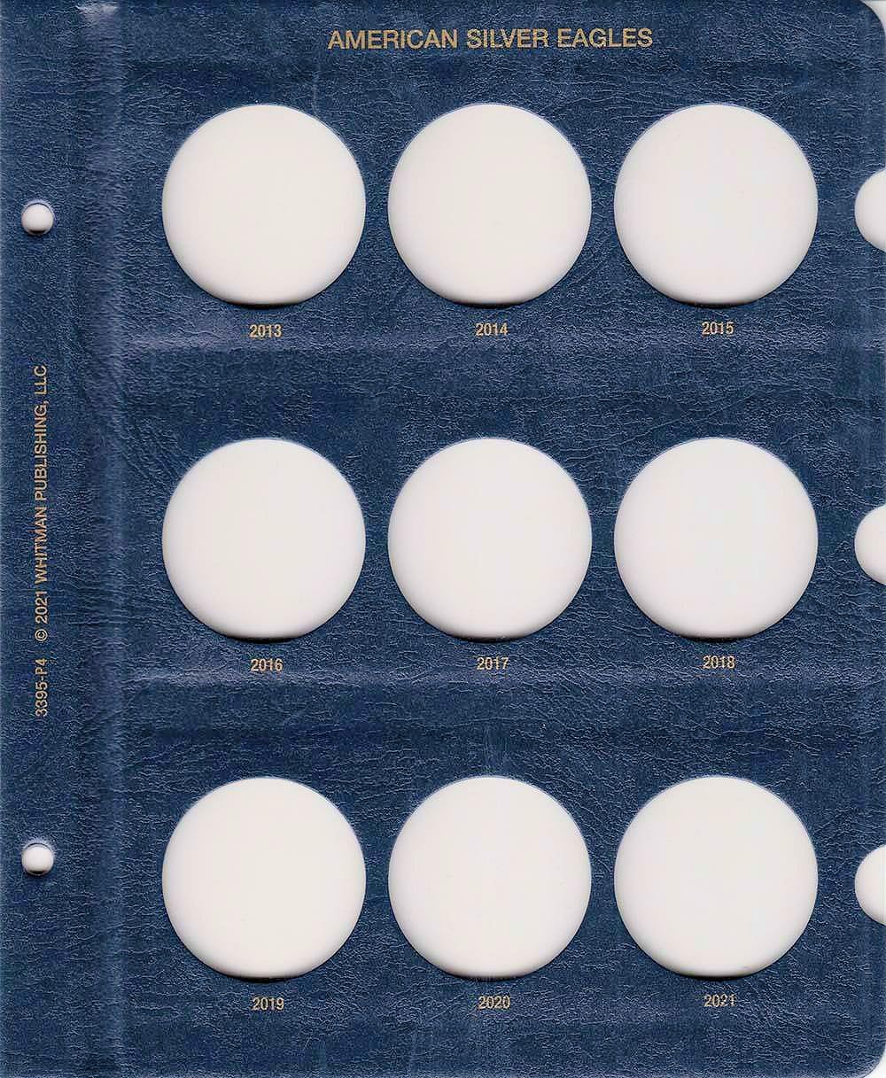 Whitman US American Silver Eagle Coin Album 1986 - 2021 #3395