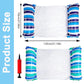 Goodffy 2 Pack Inflatable Pool Hammock Floats with Air Pump, Thick Water Pool Floats for Adults, 4-in-1 Water Hammock Chair, Saddle, Lounge,