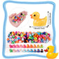 HUADELAIMA 200 Mini Duck Set 20 Colors 10 Each 0.7 x 0.6 x 0.4 Inches Ideal for Dollhouse Mini Fairy Gardens Aquarium Potted Plants Hide and Seek