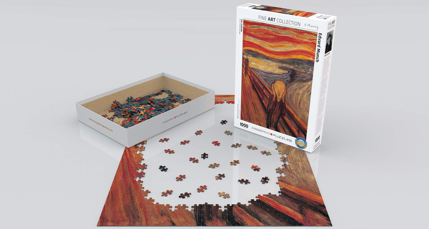 EuroGraphics The Scream by Edvard Munch Puzzle (1000-Piece), (Model: 6000-4489)