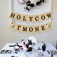 Holy Cow I'm One Banner Farm 1st Birthday Party Decoration Barnyard Burlap Garlands Western Boy Girl First Birthday Supplies Black