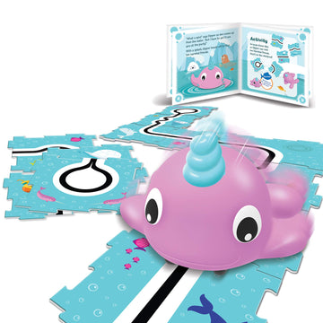 Learning Resources Coding Critters Go Pets Dipper the Narwhal - 14 Pieces, Ages 4+ Screen-Free Early Coding Toy For Kids, Interactive STEM Coding Pet,