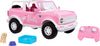 Hot Wheels RC Barbie Ford Bronco Remote-Control Toy Car, RC Vehicle with Puppy Accessory, Dog Bed & Bowl, Plus Stickers for Customization, Fits 2