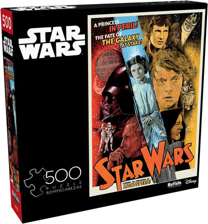 Buffalo Games - Star Wars - The Fate of The Galaxy at Stake! - 500 Piece Jigsaw Puzzle for Adults -Challenging Puzzle Perfect for Game Nights