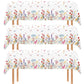 3 Pcs Wildflower Tablecloth Spring Summer Floral Table Cover for Butterfly Wildflowers Theme Picnic Dining Holiday Weeding Baby Shower Birthday Tea