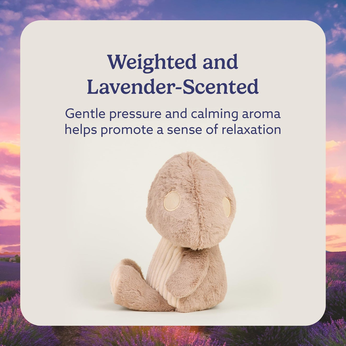 warmies Microwavable & Weighted Stuffed Animals, Brown Toadstool - Mushroom Microwave Plush for Warmth & Chill - Weighted Stuffed Animal for Adults