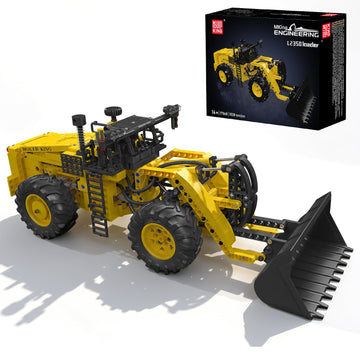 Mould King 17068 L2350 Pneumatic Wheel Loader, 1028PCS Engineering Building Blocks Set with Realistic Pneumatic Functions, 1:20 Scale Heavy