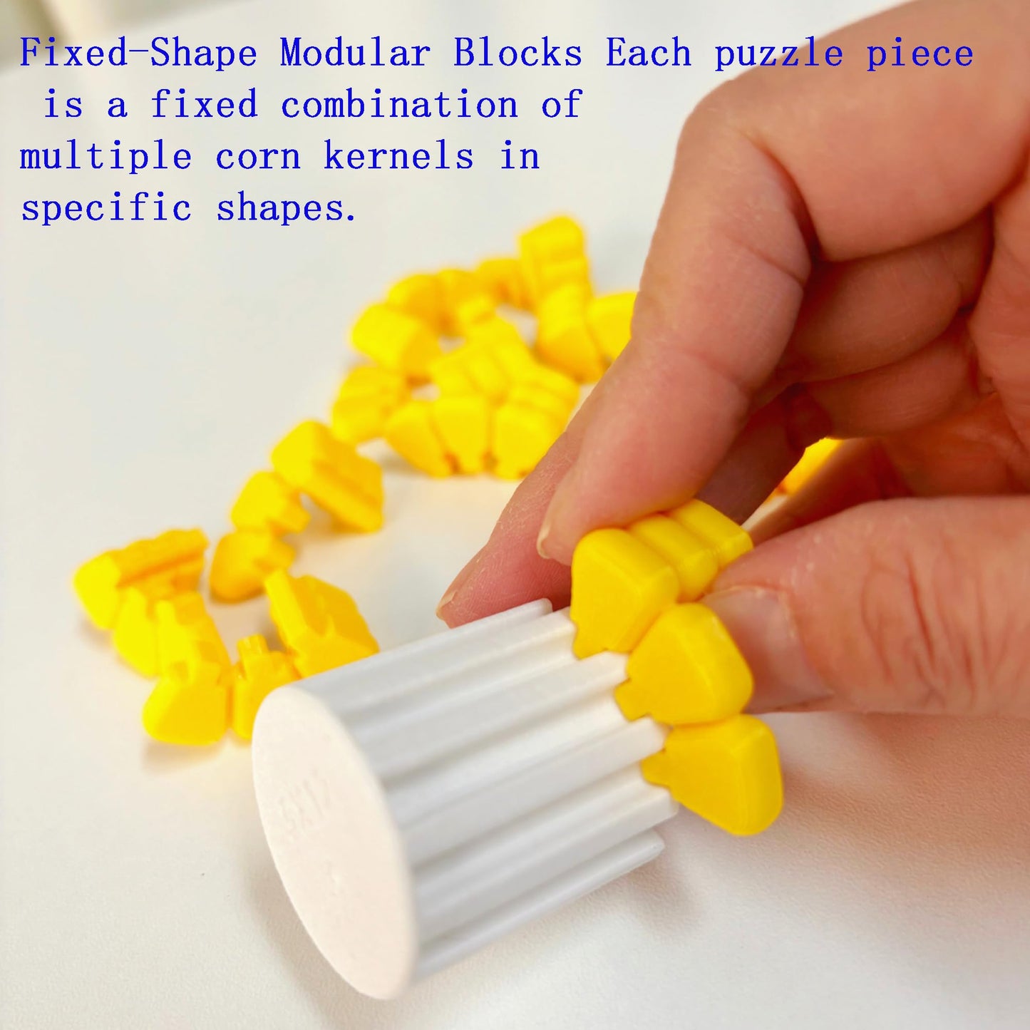 3PCS Creative Plastic Corn 3D Puzzles for Kids (Corn)