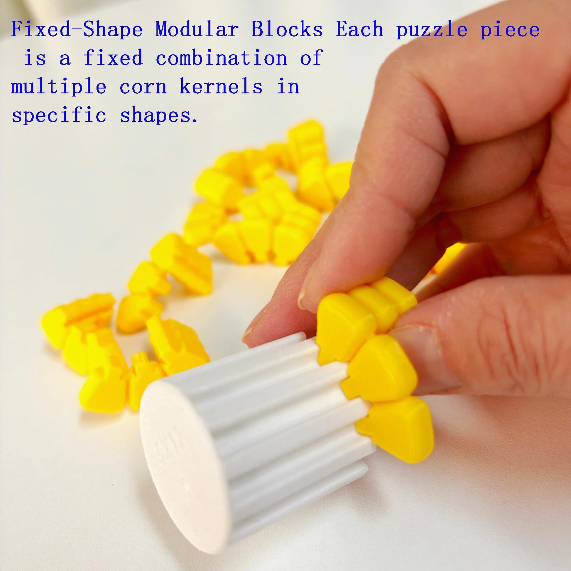 3PCS Creative Plastic Corn 3D Puzzles for Kids (Corn)