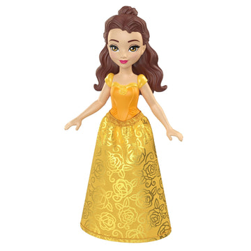 Mattel Disney Princesses, 9 cm Articulated Belle Doll, 3 Years and +, HLW78