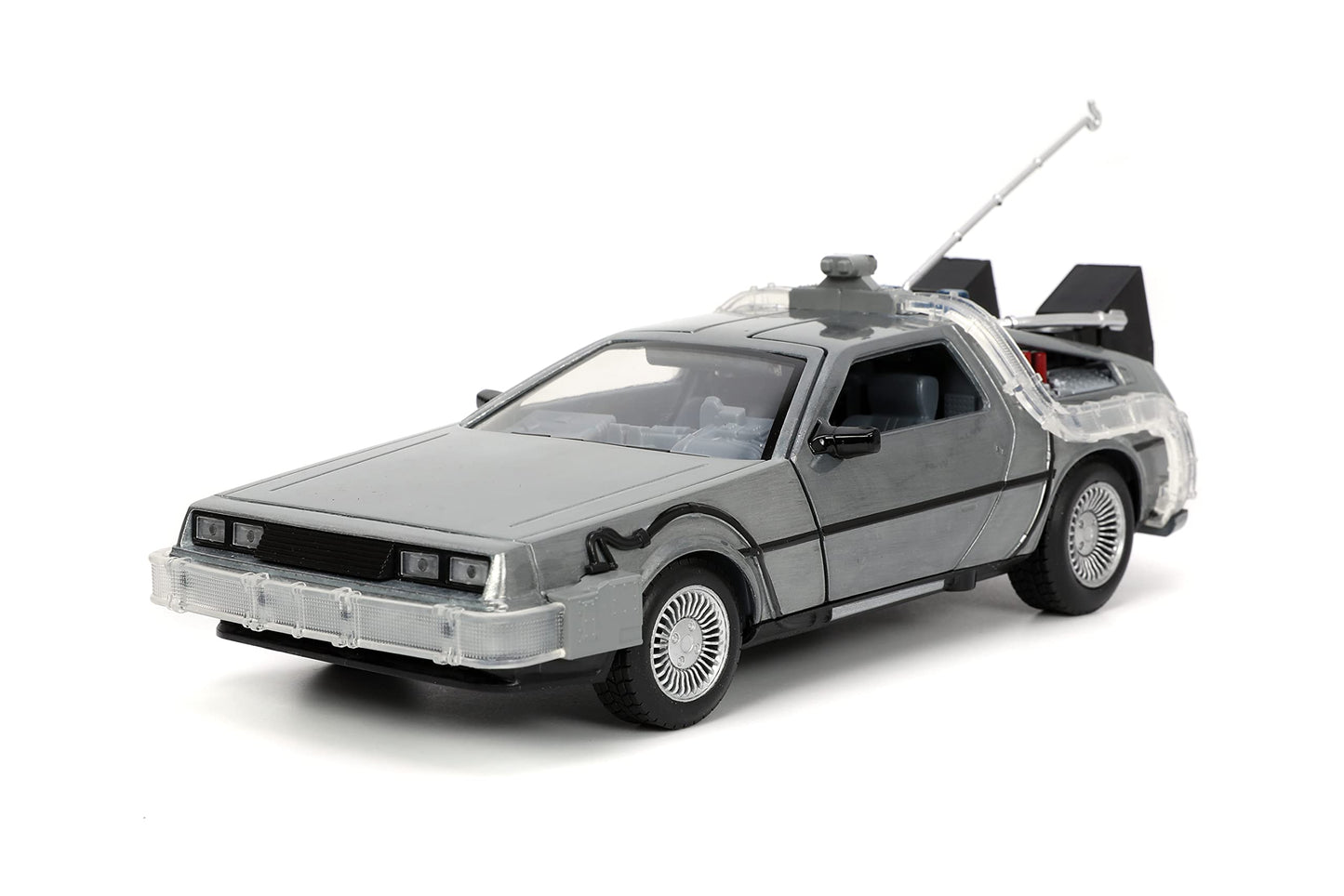 Jada Back to The Future Part I 1:24 Time Machine Die-cast Car Light Up Feature, Toys for Kids and Adults