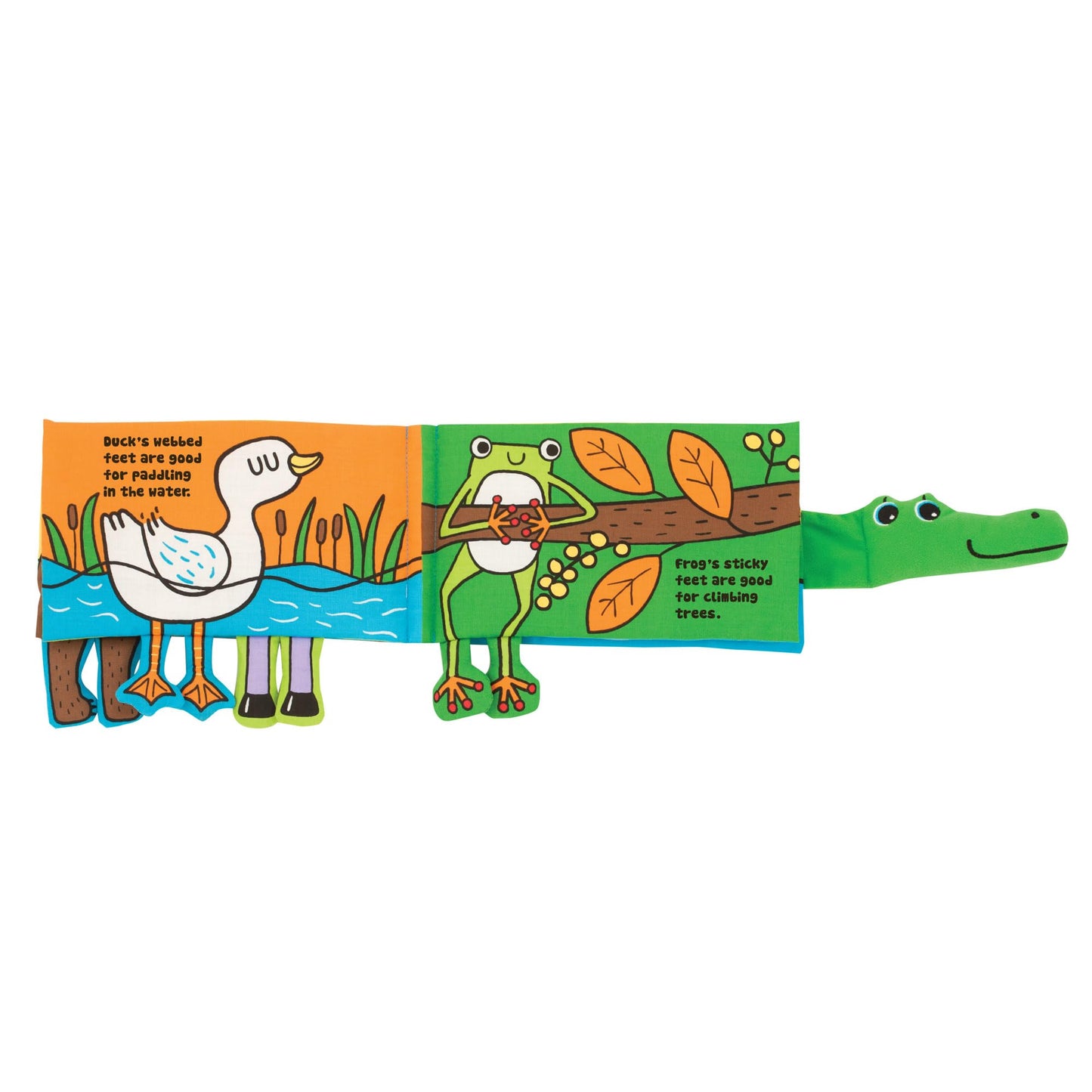 Melissa & Doug Soft Activity Baby Book - Whose Feet? Sensory Toys for Toddlers, Travel Toys for Toddlers Boys and Girls