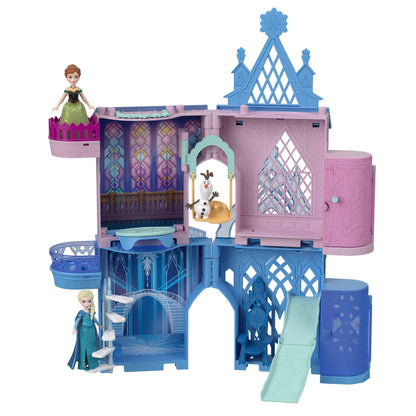 Mattel Disney Frozen Toys, Storytime Stackers Anna's Arendelle Castle, Stackable Doll House with Small Doll, Olaf & 7 Pieces, Inspired by The Movies