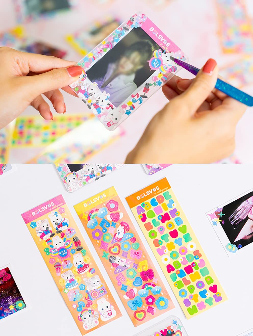 JYP Ent. NMIXX - AD MARE [Light ver.] (1st Single Album) Album+BolsVos K-POP eBook (21p),3EA BolsVos Stickers for Toploader, Photocards
