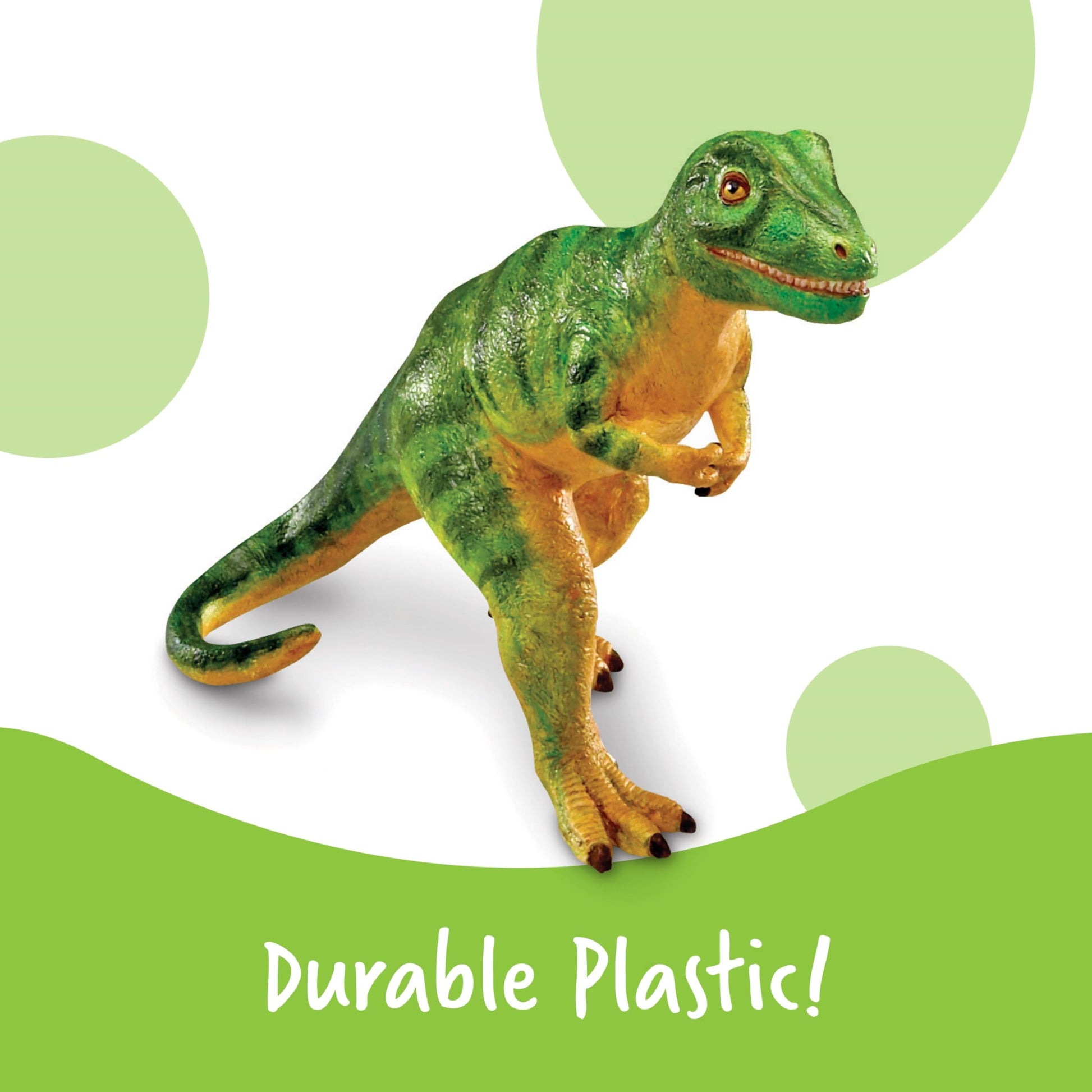 Learning Resources Jumbo Dinosaurs Set 1 - Kids Dinosaur Toys, Large Dinosaur Figures, Figurines for Kids, Toddler Animal Figurines, Dino Bath Toys