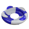 84" Inflatable Blue and White Sofa Island Swimming Pool Lounger