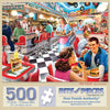 Bits and Pieces - 50’s Diner Jigsaw Puzzle for Adults - Retro American Nostalgia Scene by Larry Jones (500 Piece Puzzle)