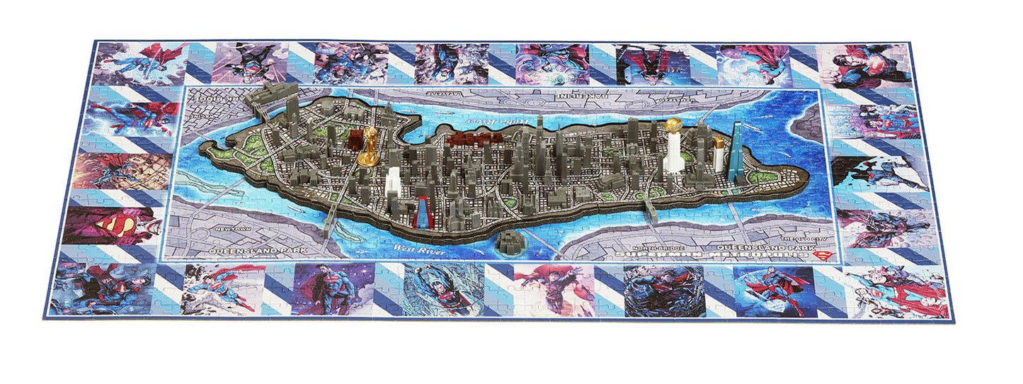 4D Cityscape Superman Mini Metropolis 3D Time Puzzle