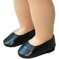 American Fashion World Red, White, and Black Flats for 18-Inch Dolls | 3 Pack | Premium Quality & Trendy Design | Dolls Shoes | Shoe Fashion for Dolls