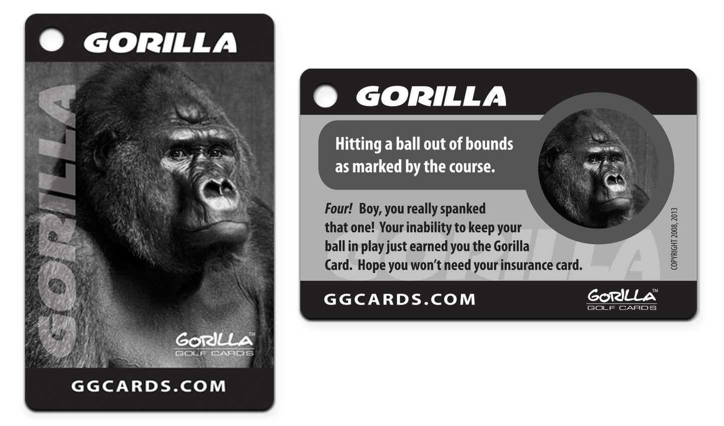 Gorilla Golf Cards (4 Pack) : The On-Course Golf Betting Game