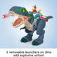 Fisher-Price Imaginext Jurassic World Rebirth Dinosaur Playset, Ultimate Action Chomp T. rex 18-inch Dino Toy with Lights, Sounds, Motion & 2 3-inch