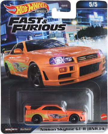 Hot Wheels Nissan Skyline GT R, Fast & Furious 5/5 [Orange]