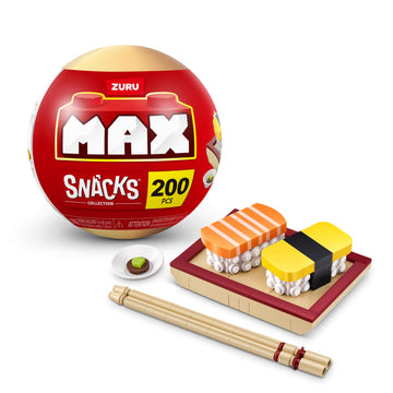 MAX Premium Snacks Building Bricks Collection (Sushi) by ZURU. Building Bricks for Teens, Adults and Collectors. Build, Collect and Display your