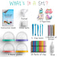 Kipipol Snow Globe Making Kit for Kids - Make Your Own Snow Globes for Girls w/ 4 DIY Snowglobe, 5 Figures, 20 Packs of Modeling Clay for Kids