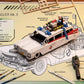 IncrediBuilds Ghostbusters Ectomobile 3D Wood Puzzle & Model Vehicle Figure Kit (137 Pcs) Build & Paint 3-D Movie Replica Ecto-1 Car Toy - No Glue or