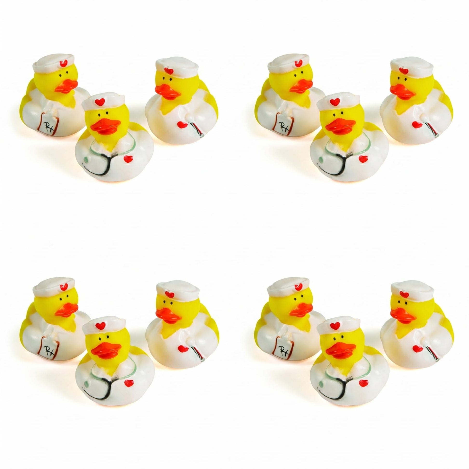 Fun Express Nurse Rubber Ducks in Bulk 12 Pack - Mini Rubber Duckies for Women | Medical Assistant Gifts & Pharmacy Technician | Nurse Week Gifts Bulk