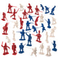 BMC Revolutionary War Plastic Army Men - 34 British, American, French Soldiers