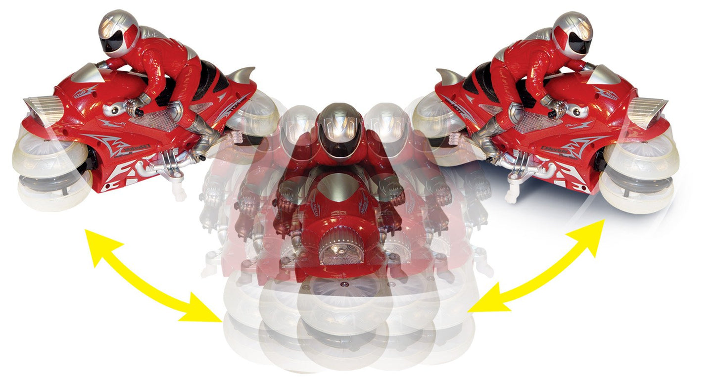 Mindscope Hovercycle Red 27 MHz Remote Control (RC) Stunt Performing Light Up Motorcycle