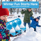 Superio Snowball Maker Triple Balls Mold, Sand & Beach Toy for Kids, Light Blue Snowball Maker for Snow, Sandcastle and Outdoor Winter Fun