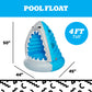 Giant Shark Inflatable Pool Float, Large Novelty Lounge Raft, Blow Up Float for Pool Parties, Outdoor Summer Water Toy for Adults