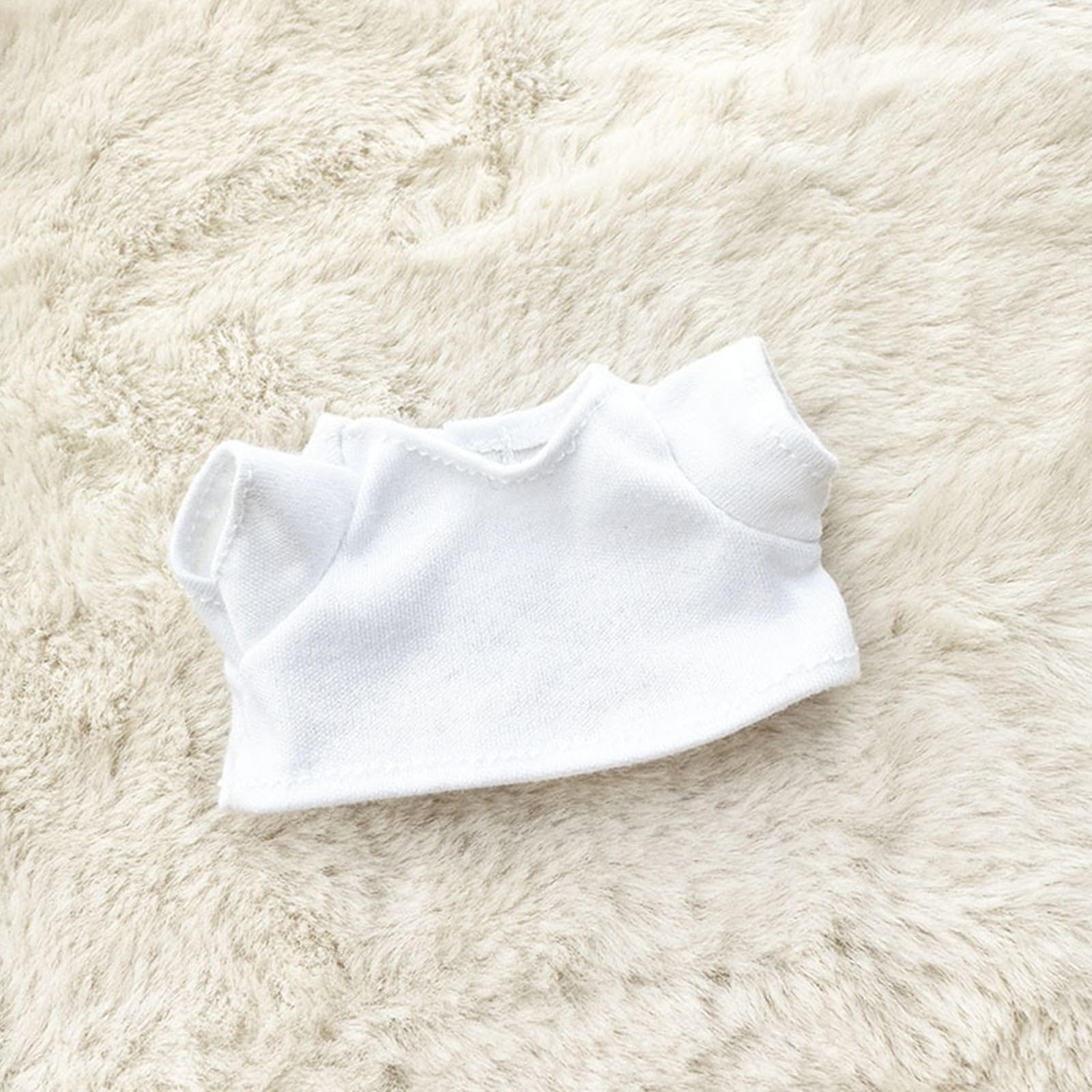 Ynottek Clothes for Labubu, Six-Pieces Set (No Doll ) for 15/17 CM Dolls, Including Clothes, Hats, Pants, Shoulder Bags, Shoes, Glasses,Underwear