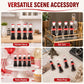 4Pcs Miniature Soda Bottles, 1:12 Scale Accessories, Suitable for Party Decorations