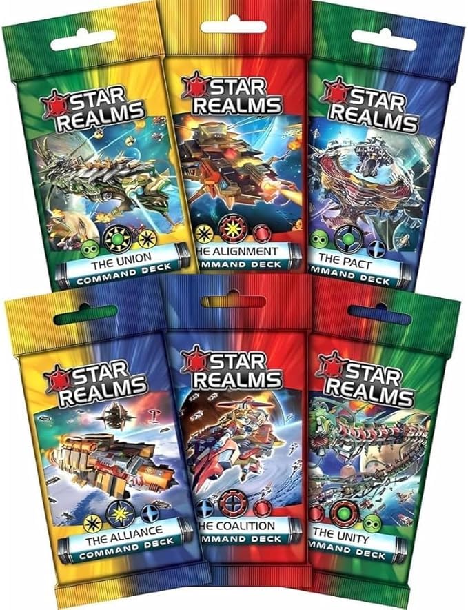 Wise Wizard Games Star Realms Bundle: The Complete United and Command Deck Set