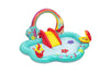Disney Little Mermaid Inflatable Kids Water Play Center Activity Pool with Slide, Ring Toss, and Ball Toss Game for Kids 2 and Up