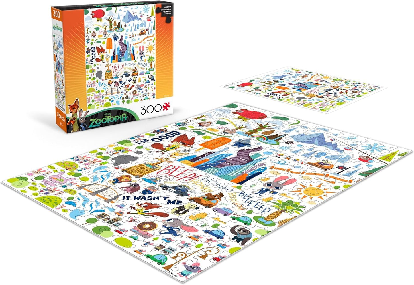 Ceaco - Disney - Zootopia - 300 Oversized Piece Jigsaw Puzzle