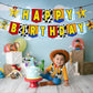 Toys Happy Birthday Banner for Birthday Decorations Toy Game Party Decorations Kids Birthday Banner Party Supplies