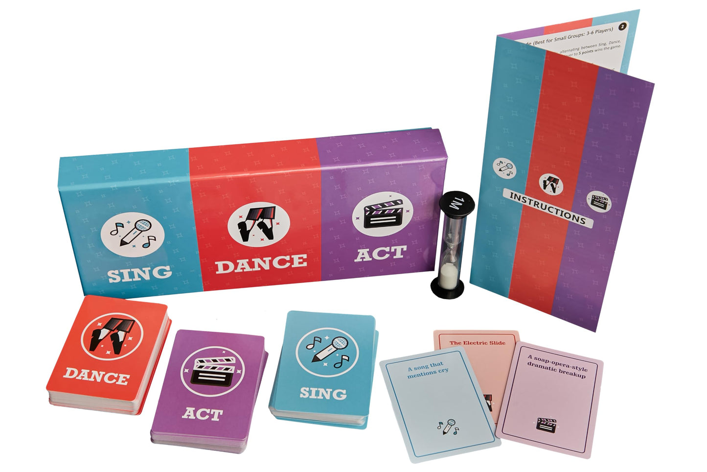 Plearn Pieces Sing, Dance, Act | The Performance Party Game | 3+ Players | School Games | Family Games | Stocking Stuffers | Birthday Gift |