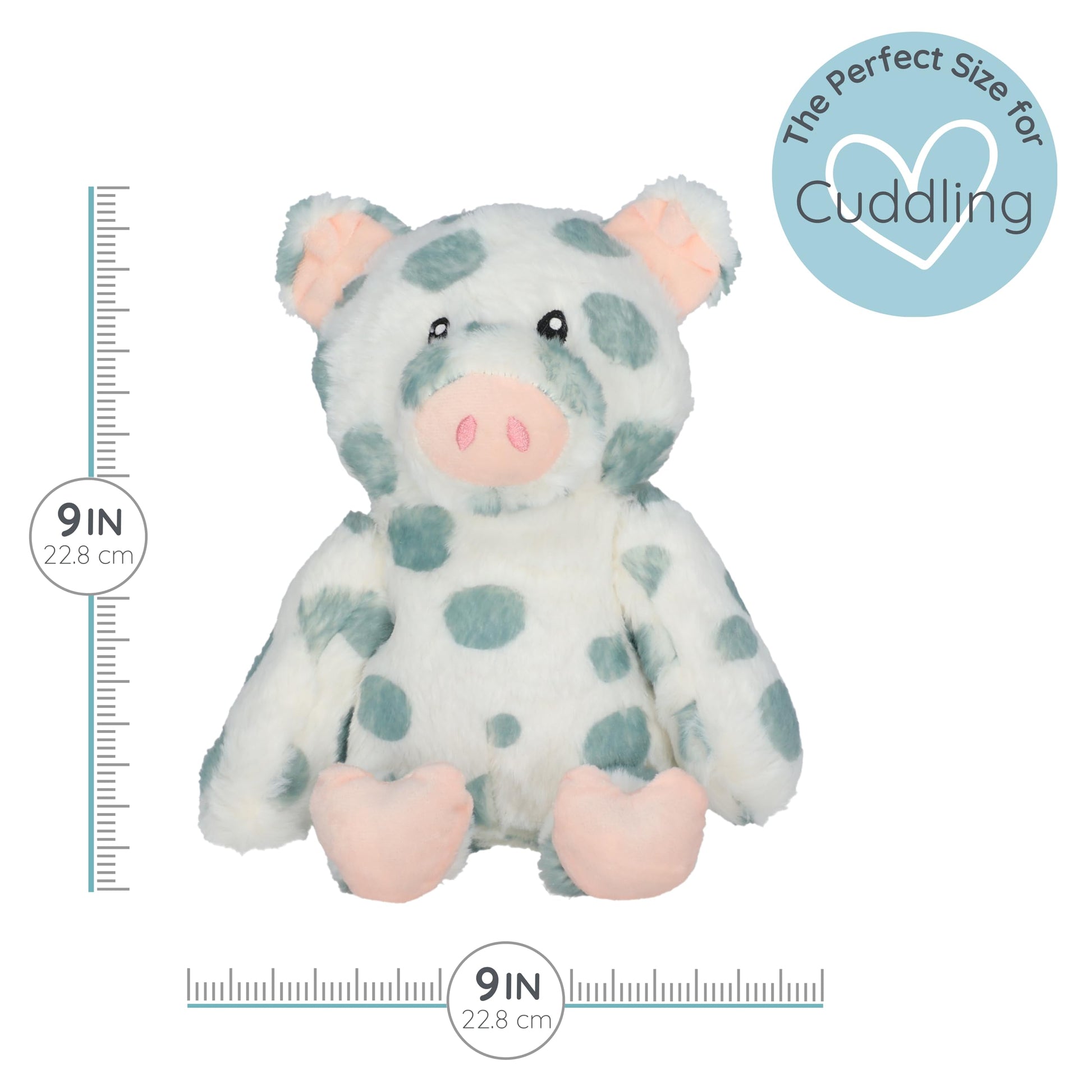 Pig - Microwavable & Weighted Plush Stuffed Animal - Heated Plushie for Warmth - Cute, Soft, Cozy Toy for Adults & Children (Boys, Girls, & Toddlers)
