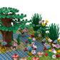 LANMANUO Garden Plants Building Bricks Set, 310PCS Flowers Bushes Trees Palm Leaves Vines Grass Accessories, Jungle Forest Park DIY Scene Blocks
