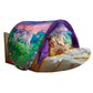 Dream Tents Twin Bed Tent for Kids, Unicorn Glow-in-the-Dark Pop Up Canopy