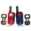 Walkie Talkies for Kids - Set of 2 Long-Range 22 Channel Portable Radios w/Built-in Flashlight, LCD Screen & 8 Interchangeable Theme Plates - Play