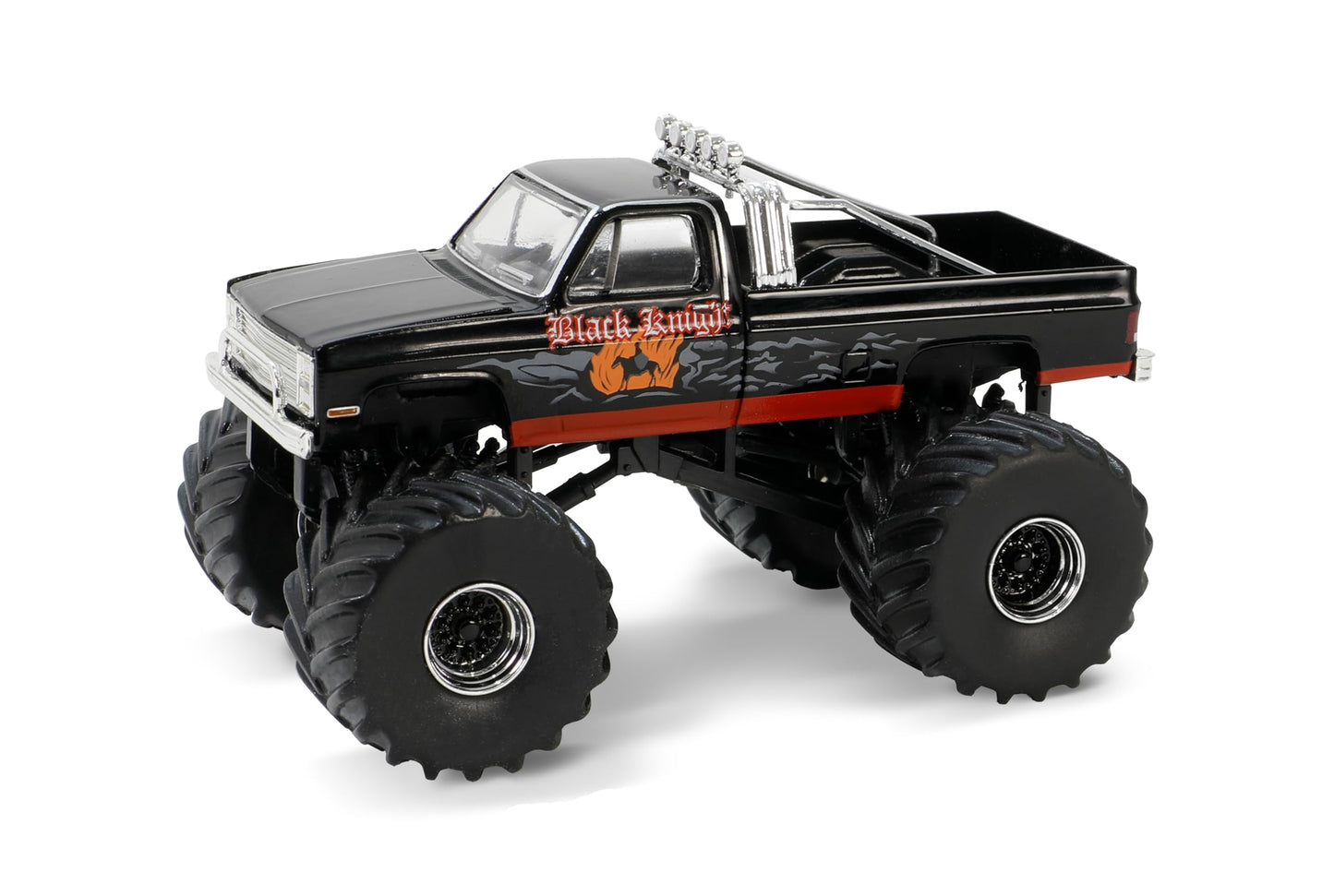 GL 1:64 Kings of Crunch Series 15 - Black Knight - 1987 Silverado 49150-C Die-cast Car Model