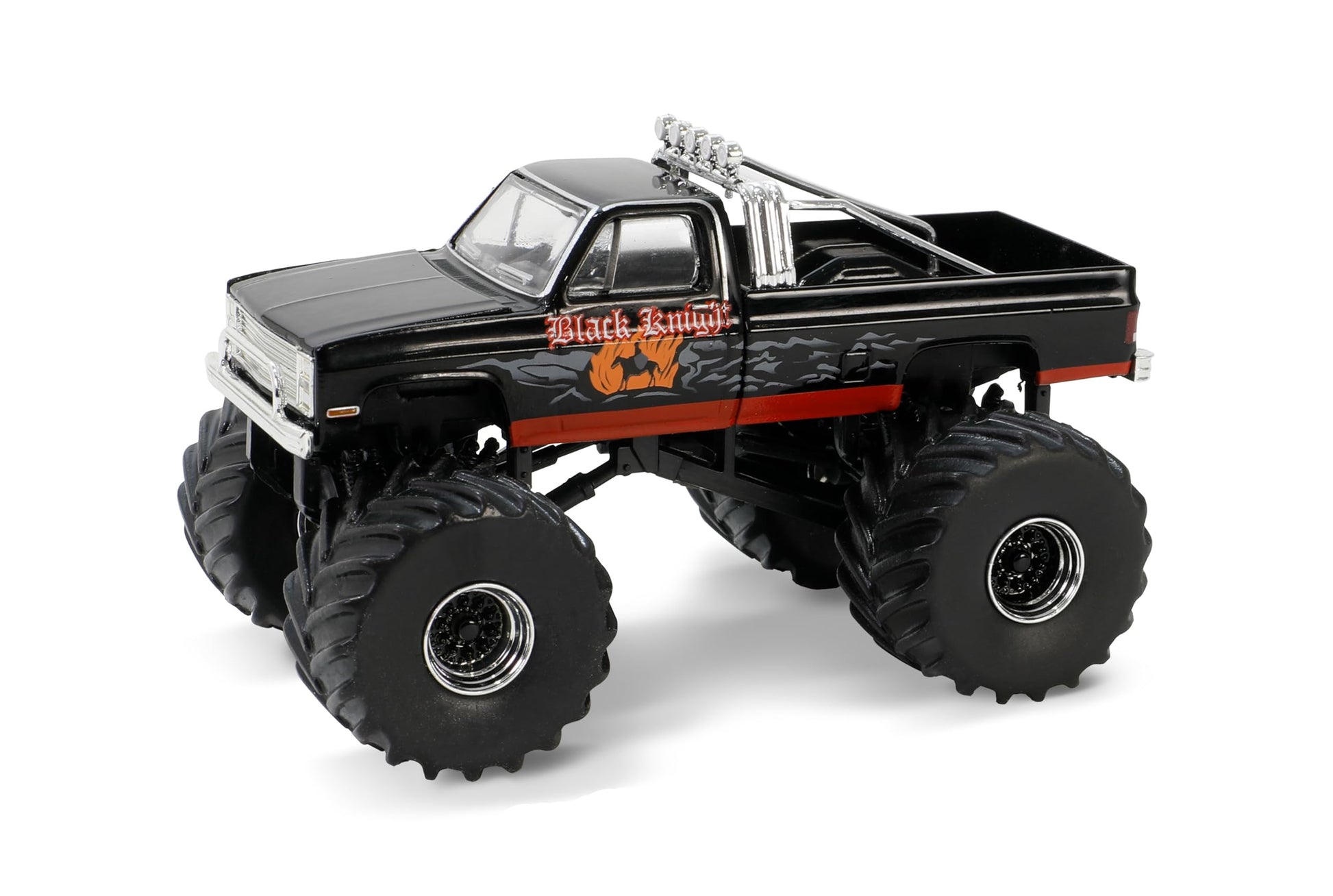 GL 1:64 Kings of Crunch Series 15 - Black Knight - 1987 Silverado 49150-C Die-cast Car Model